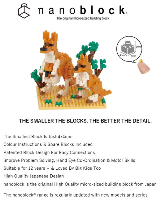 NANOBLOCK- Big kangaroo and Joey