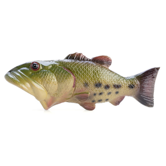 Realistic fish-shaped lure on a white background