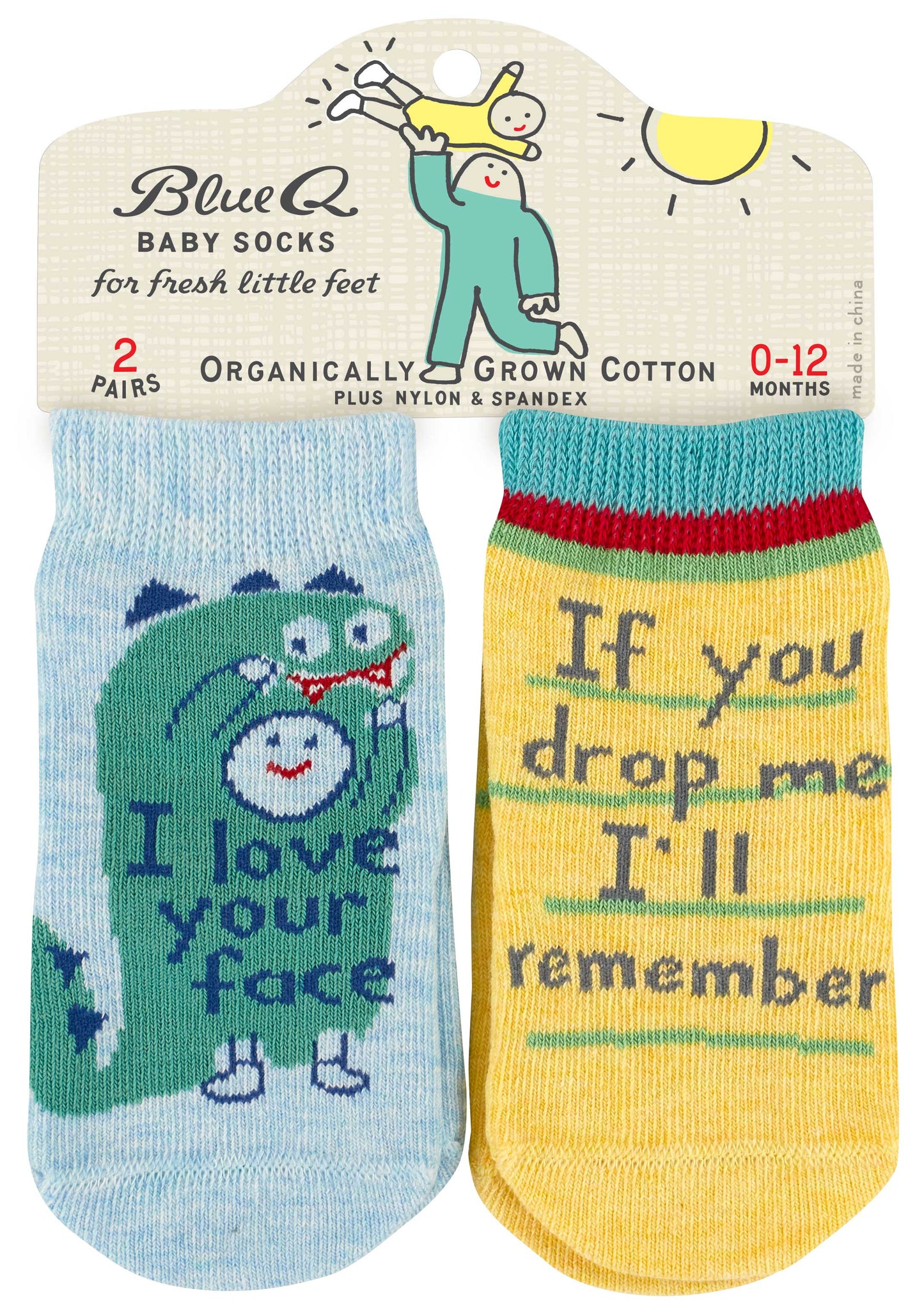 Baby socks- Your face/Drop me