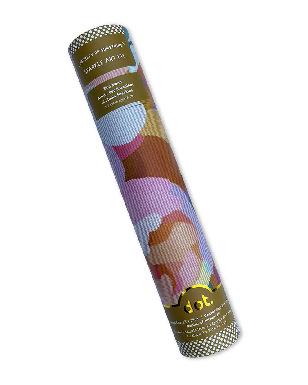 Journey of Something "Blue Moon" Sparkle art kit tube on a white background