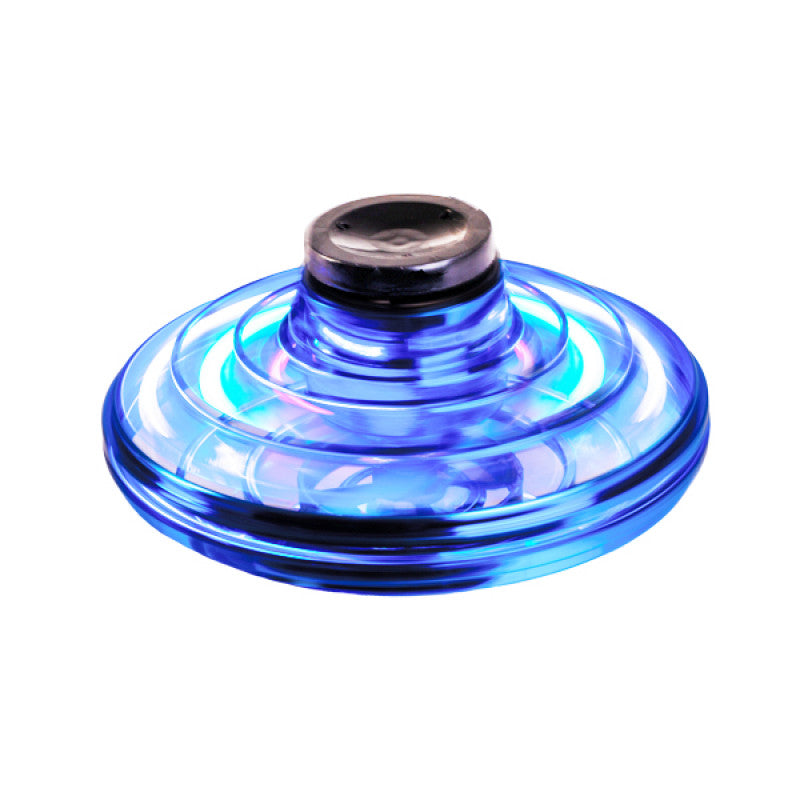 Blue LED spinner on a white background
