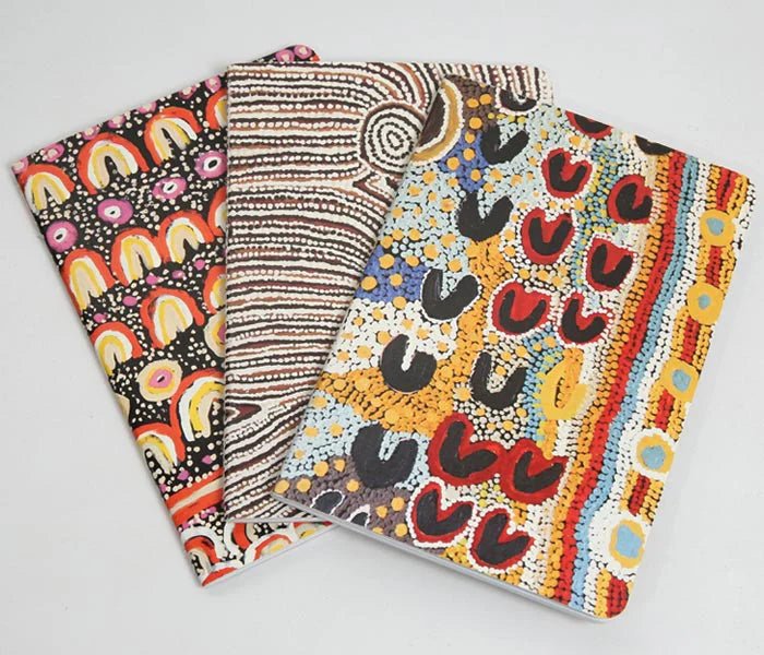 A6 Notebook set of three - Yarli design (10.5 x 14.8 cm) - Gizmo Gifts