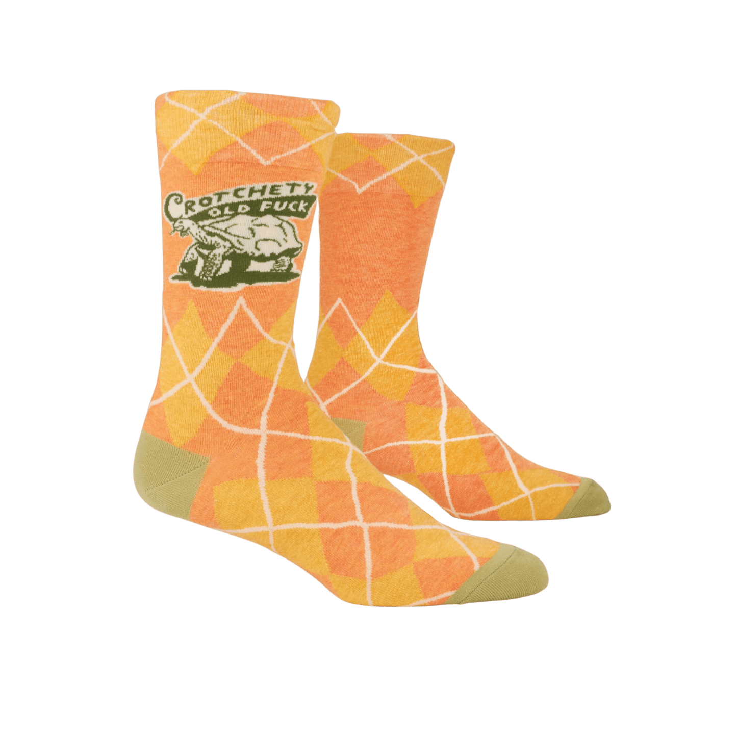 BLUE Q Men's crew socks - Crotchety Old F**k - Gizmo Gifts