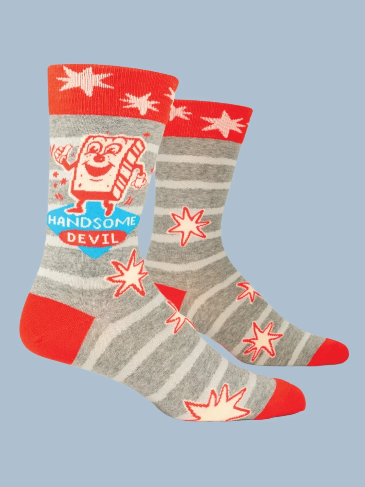 BLUE Q Men's crew socks - Handsome Devil - Gizmo Gifts