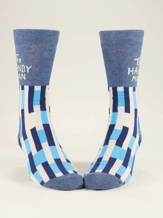 BLUE Q Men's crew socks - The Handyman - Gizmo Gifts