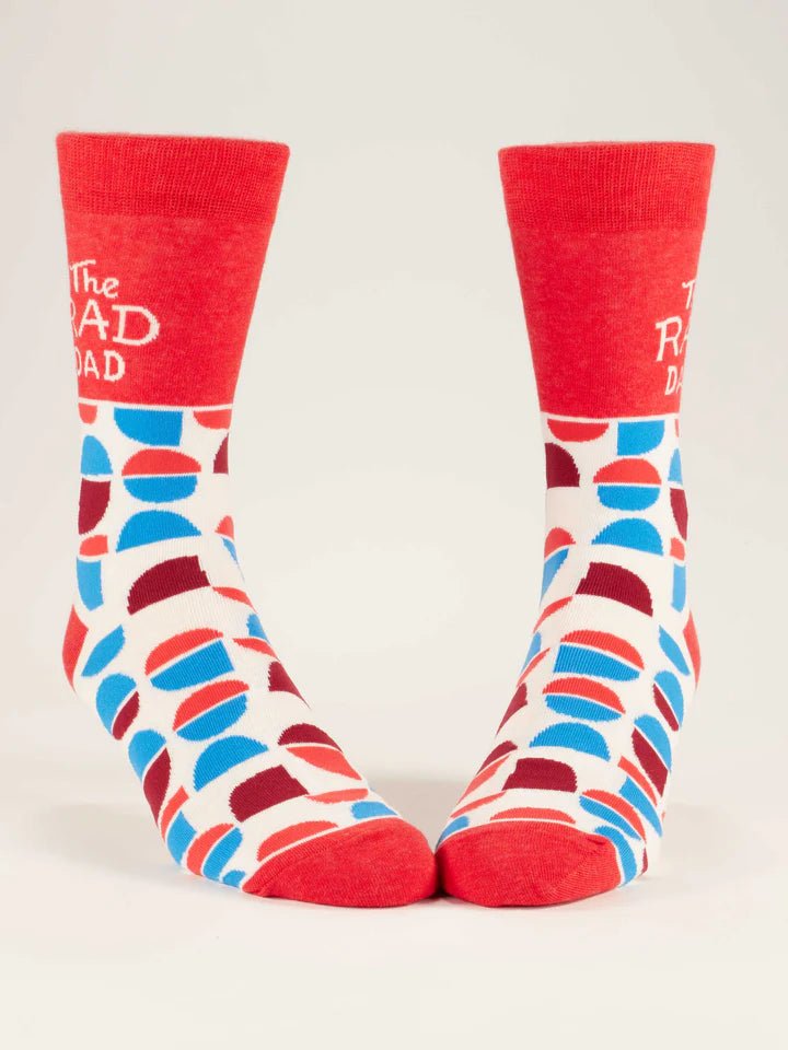 BLUE Q Men's crew socks - The Rad Dad - Gizmo Gifts