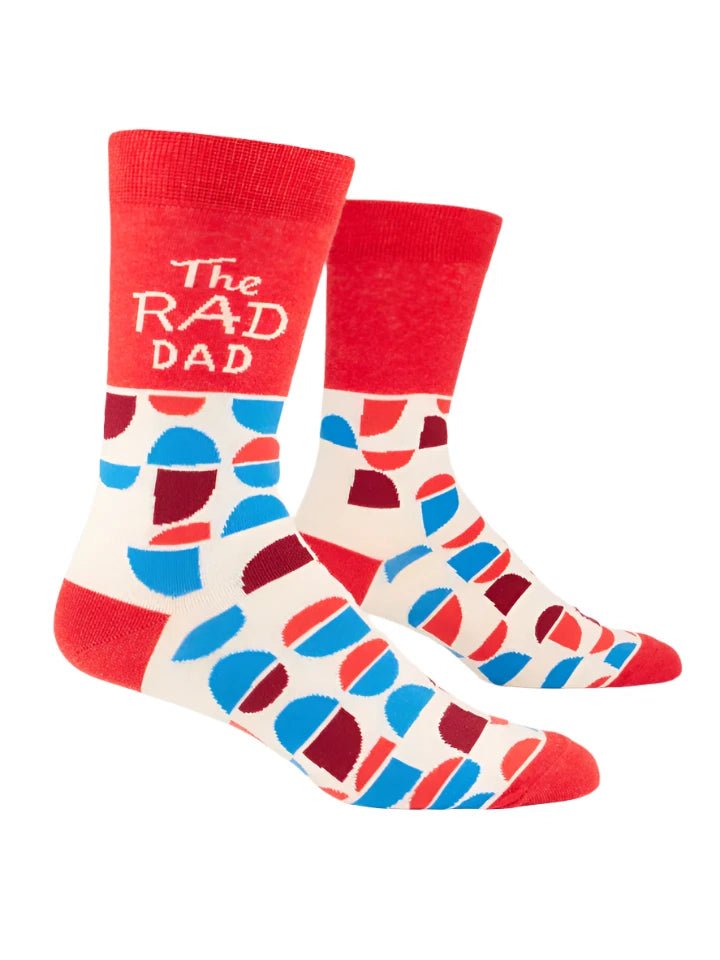 BLUE Q Men's crew socks - The Rad Dad - Gizmo Gifts