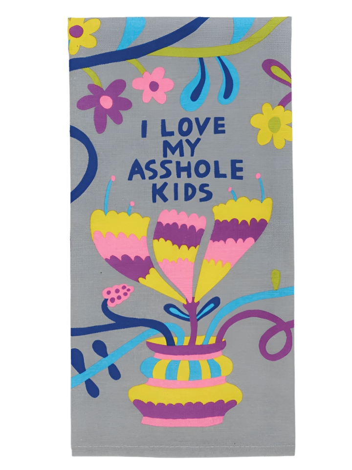 BLUEQ Teatowel - Asshole kids - Gizmo Gifts