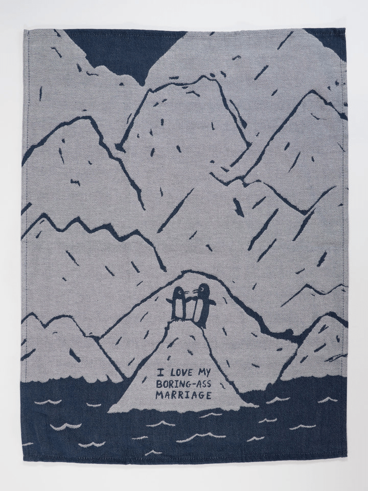 BLUEQ Teatowel - Boring - Ass Marriage - Gizmo Gifts