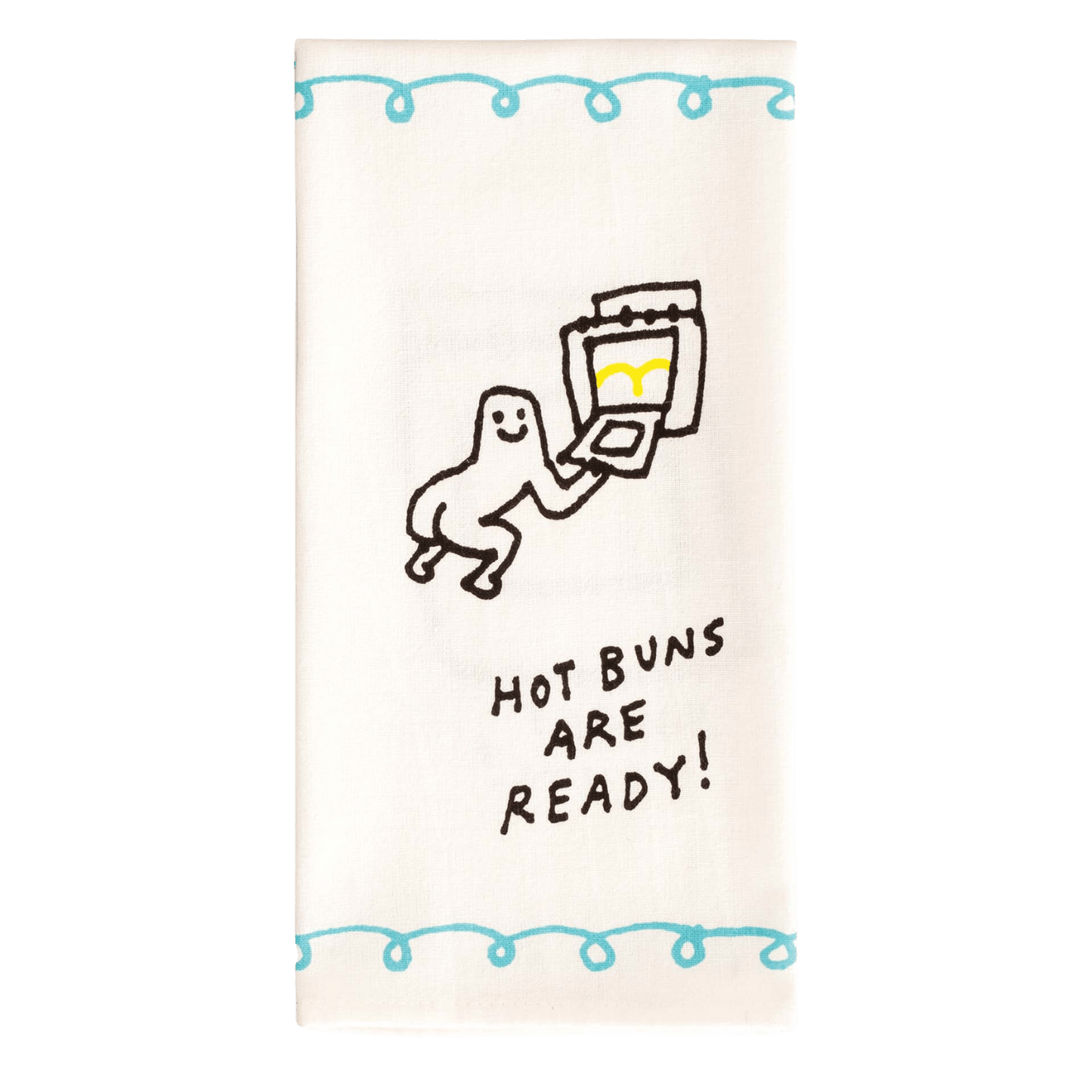 BLUEQ Teatowel - Hot buns are ready! - Gizmo Gifts