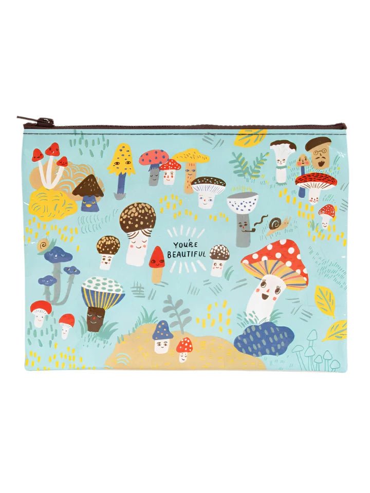 Blueq Zipper pouch - Cute Lil Mushroom - Gizmo Gifts