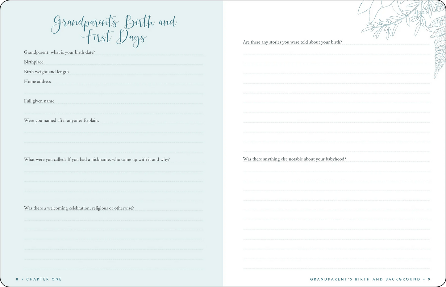 Book - Memories for my Grandchild: A keepsake to remember - Gizmo Gifts