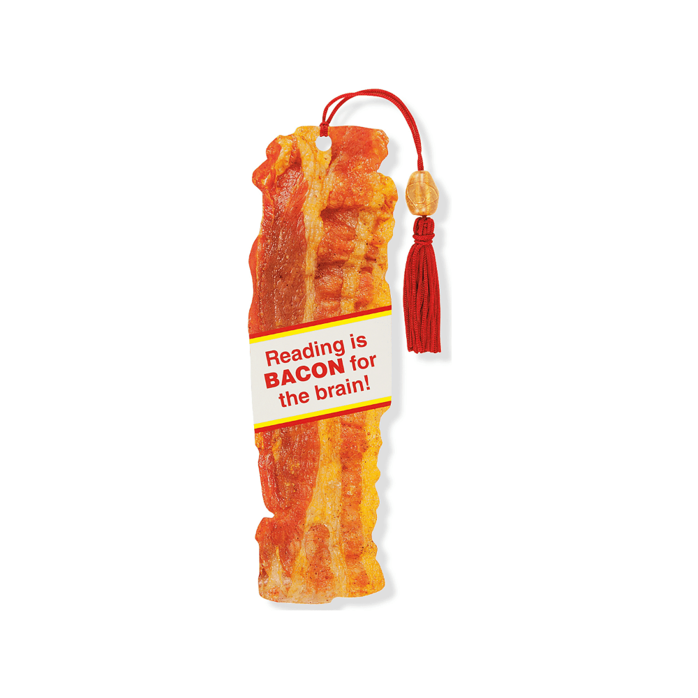 Bookmark - Bacon with beaded tassel - Gizmo Gifts
