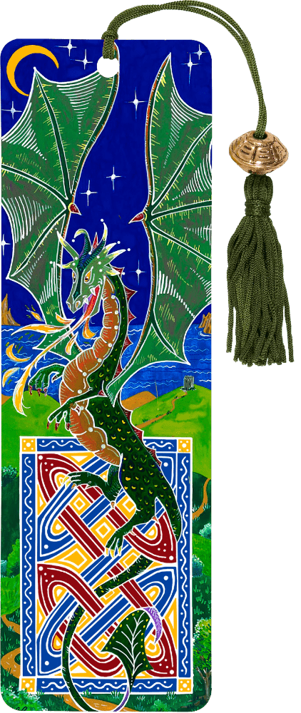 Bookmark - Dragon with beaded tassel - Gizmo Gifts