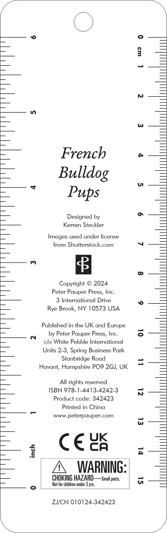 Bookmark - French bulldogs,pups with beaded tassel - Gizmo Gifts
