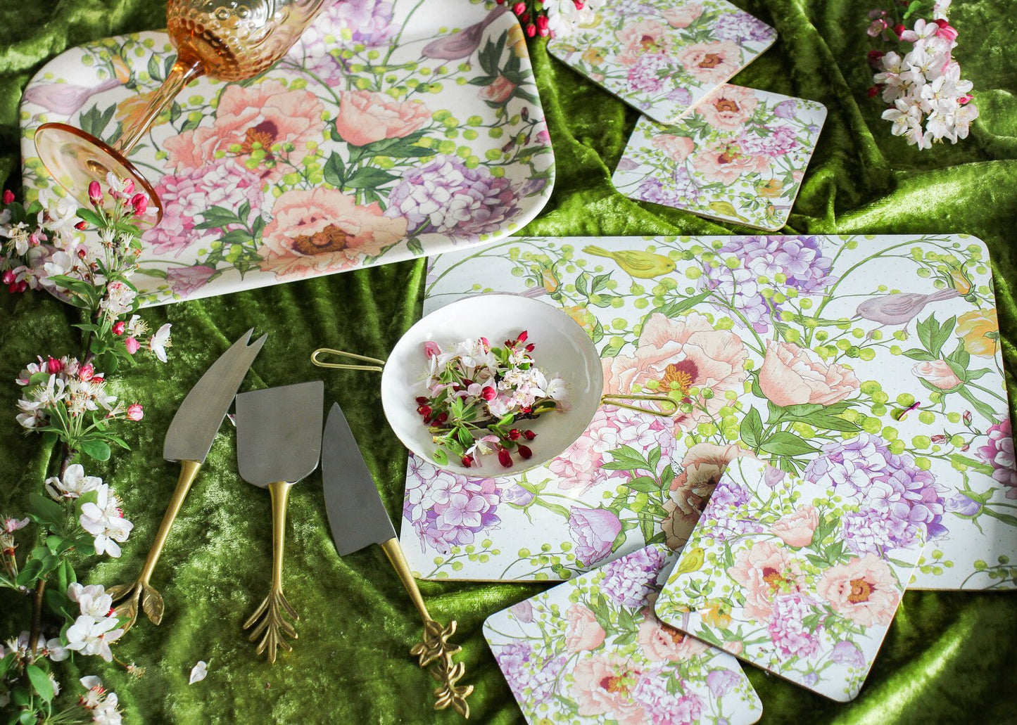 Botanical Cheese knives set of 3 - Gizmo Gifts