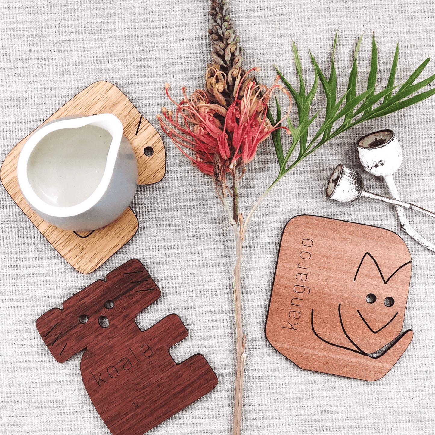 Buttonworks Aussie animal shaped coasters - Gizmo Gifts