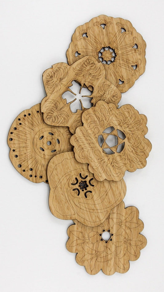 Buttonworks Botanical shaped coasters - Gizmo Gifts