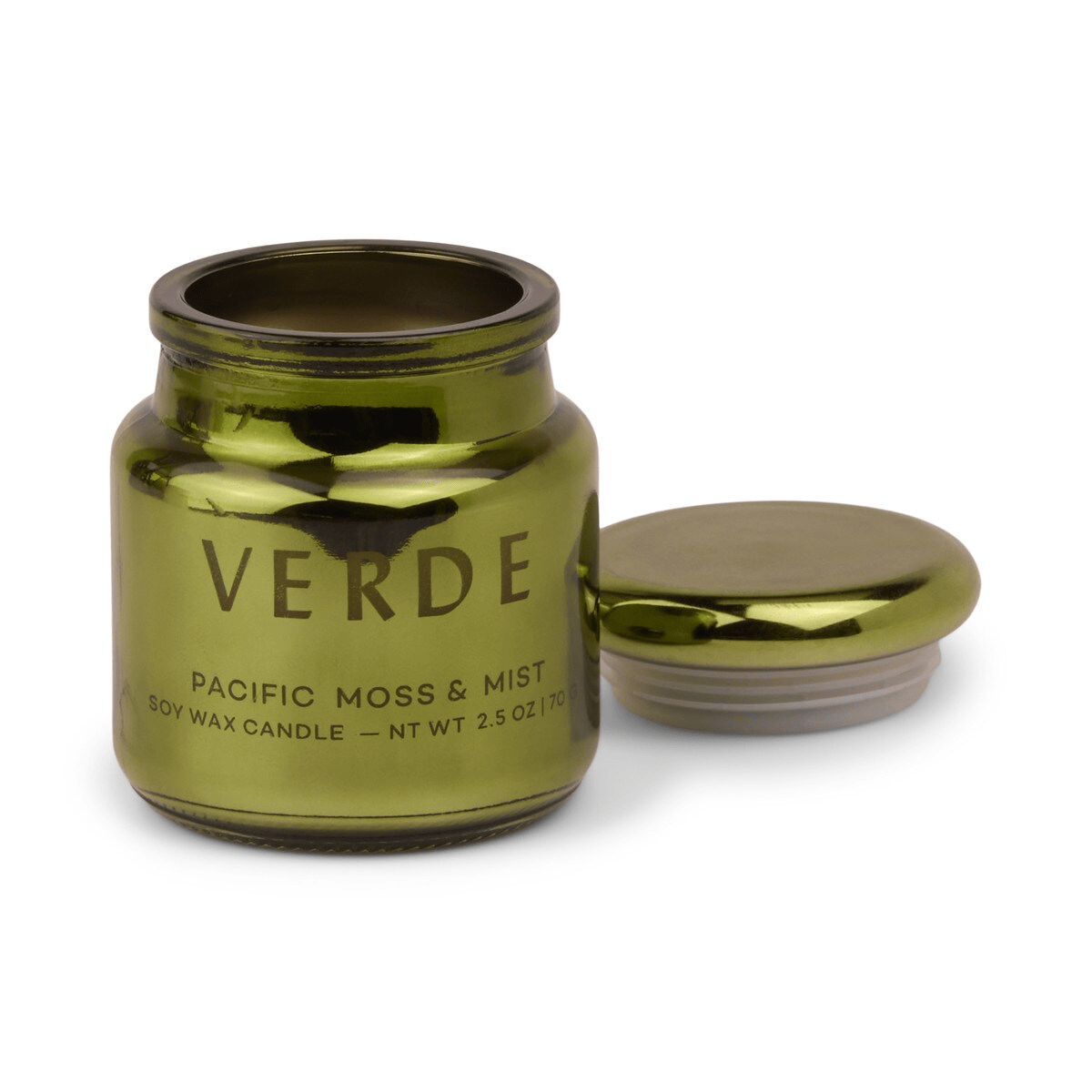 Candle - Paddywax Verde Green Metallic 71g - Pacific Moss - Gizmo Gifts