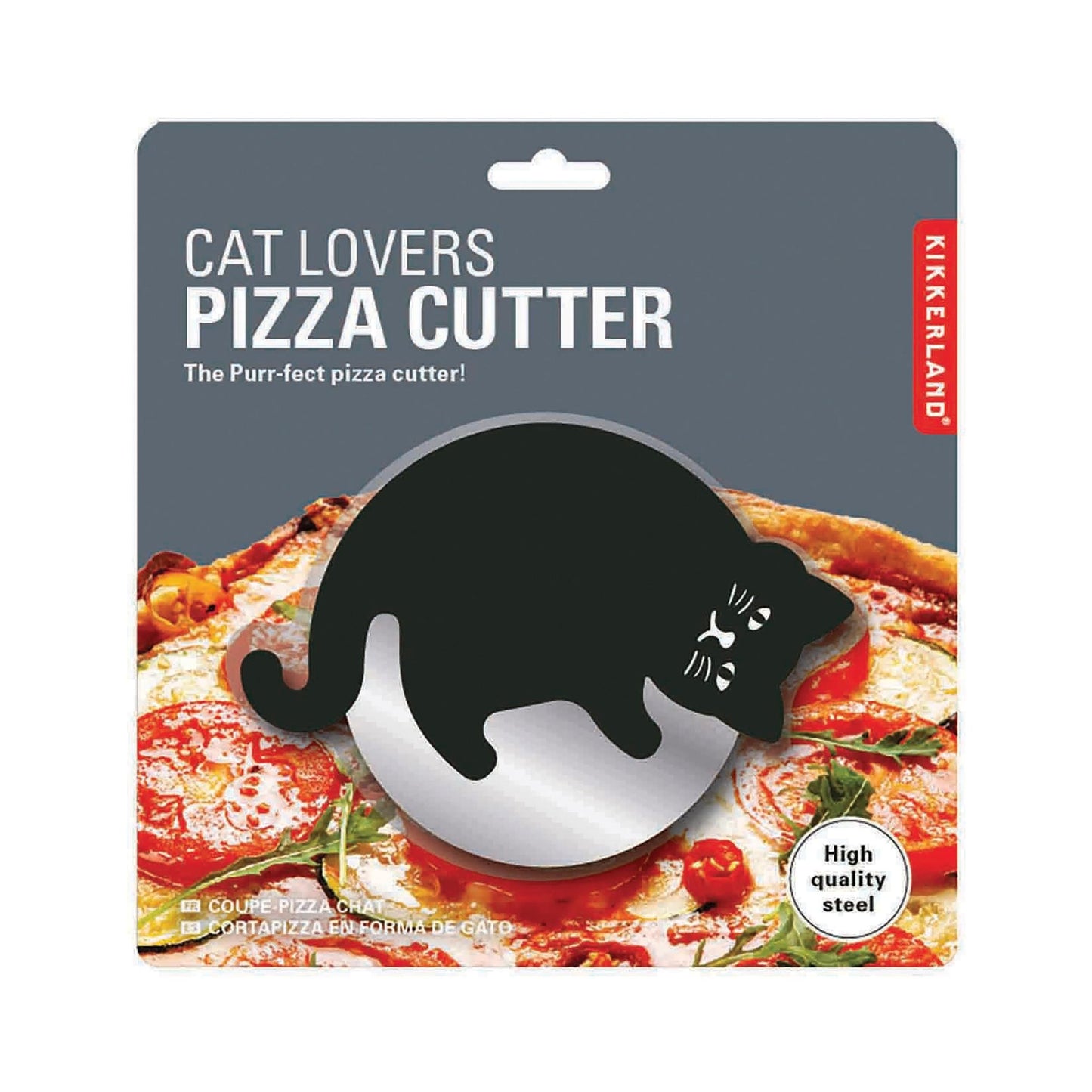 Cat lovers pizza cutter by KIKKERLAND - Gizmo Gifts