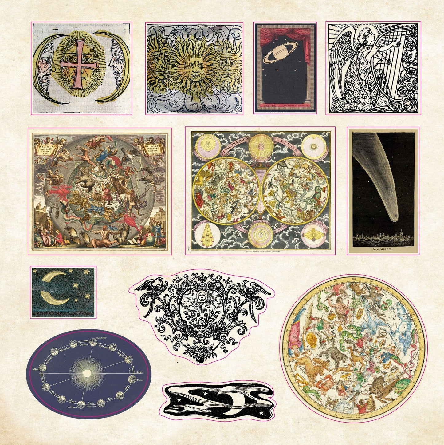 Celestial Wonders sticker book