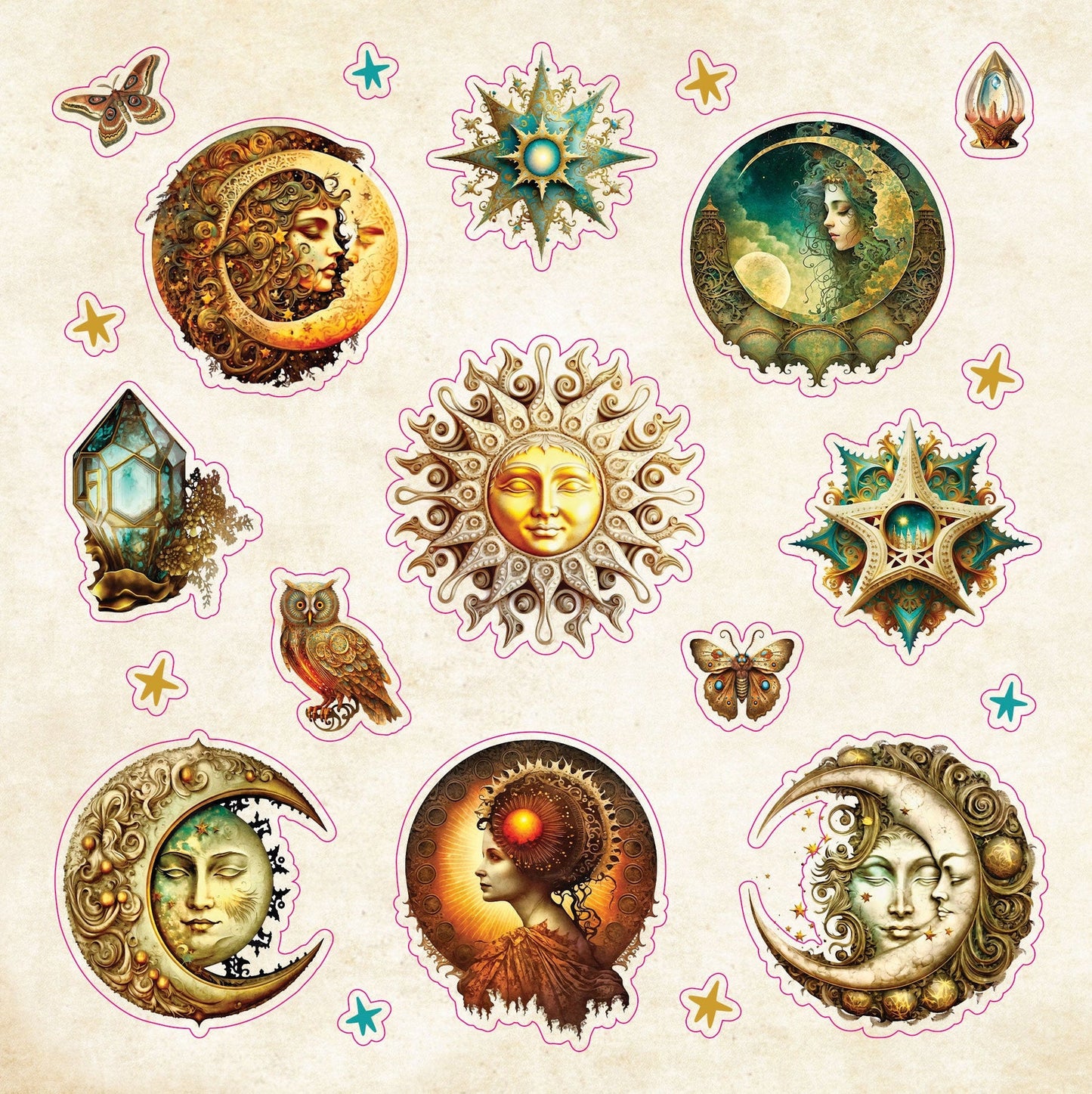 Celestial Wonders sticker book