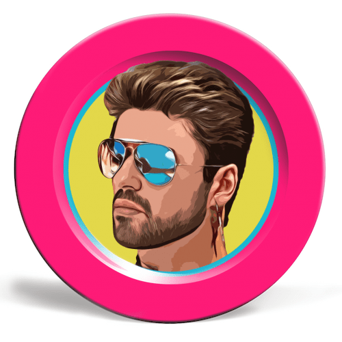 Ceramic plate 8" - Cool George by Dolly Wolfe - Gizmo Gifts