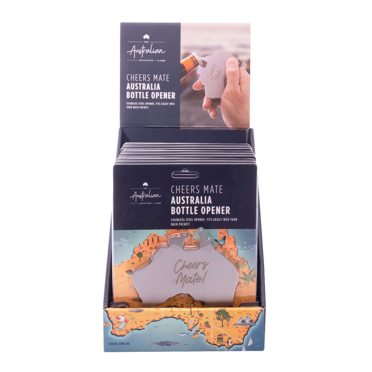 Cheers mate map of Australia - Bottle Opener - Gizmo Gifts