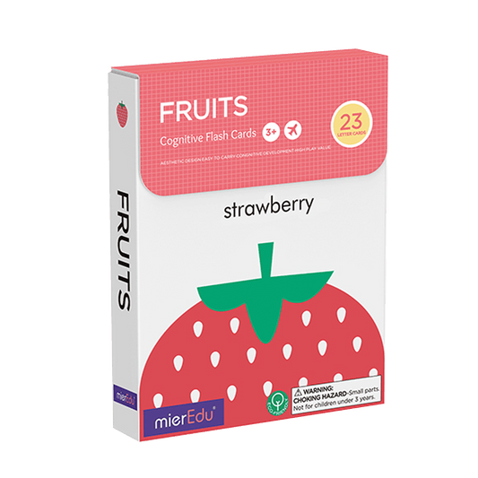 Cognitive Flash cards - Fruits by mierEdu - Gizmo Gifts