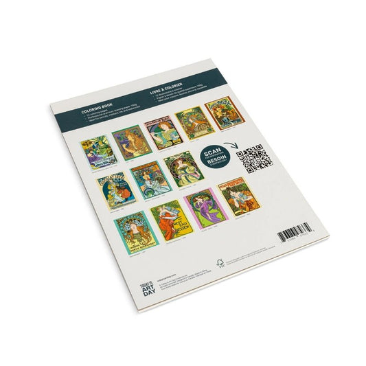 Colouring Book - Alphonse Mucha by Today is Art Day - Gizmo Gifts