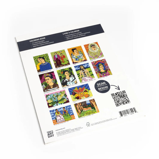 Colouring Book - Frida Kahlo by Today is Art Day - Gizmo Gifts
