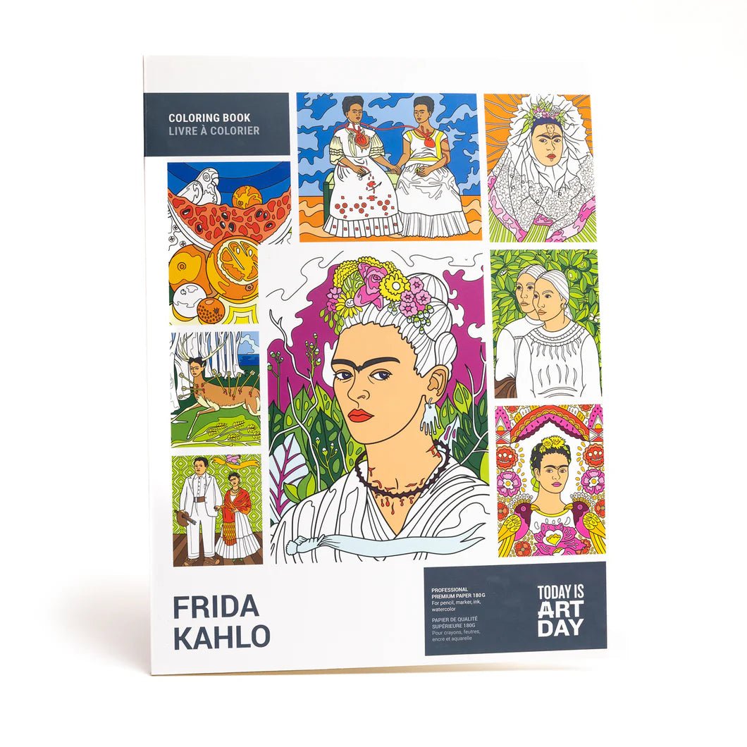 Colouring Book - Frida Kahlo by Today is Art Day - Gizmo Gifts