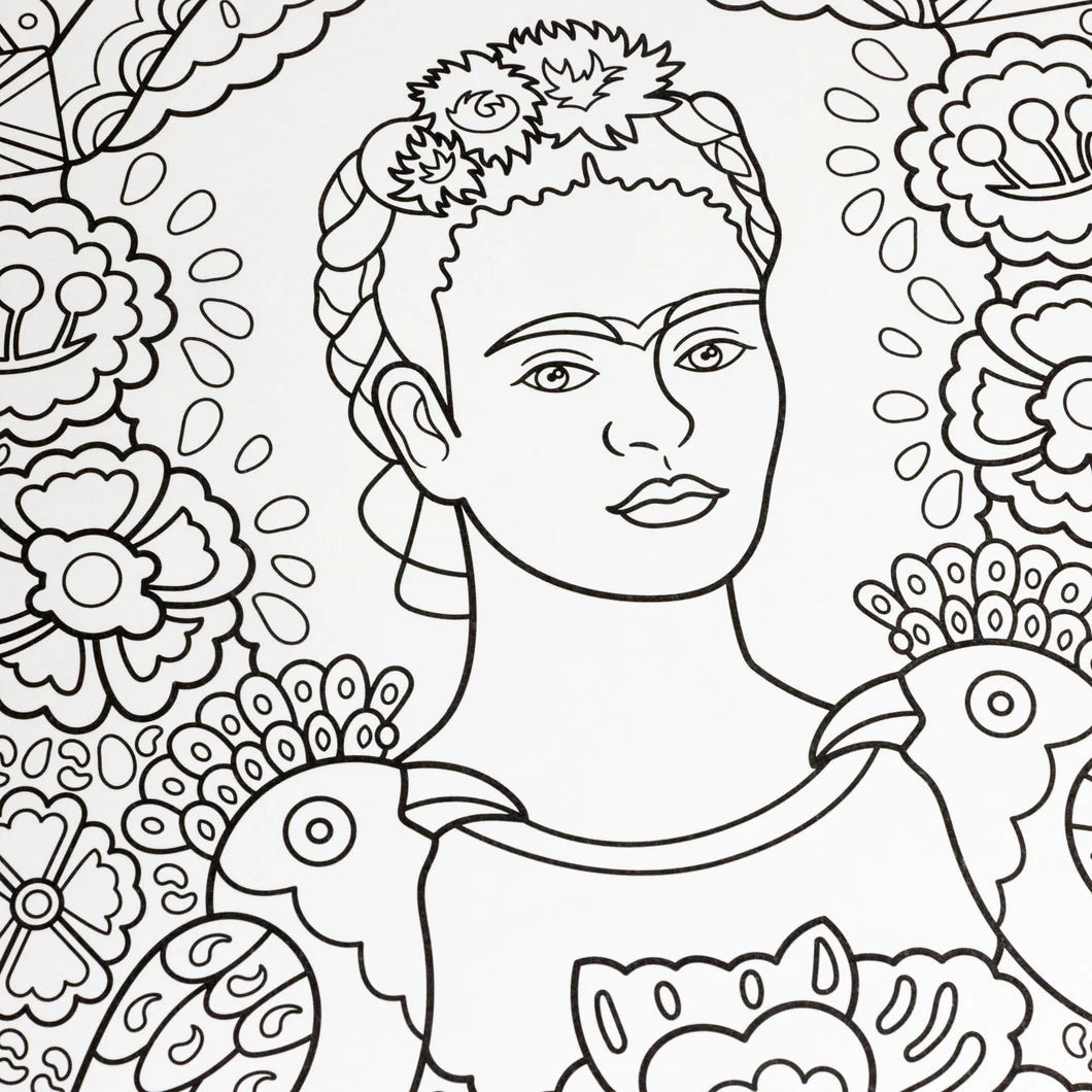 Colouring Book - Frida Kahlo by Today is Art Day - Gizmo Gifts