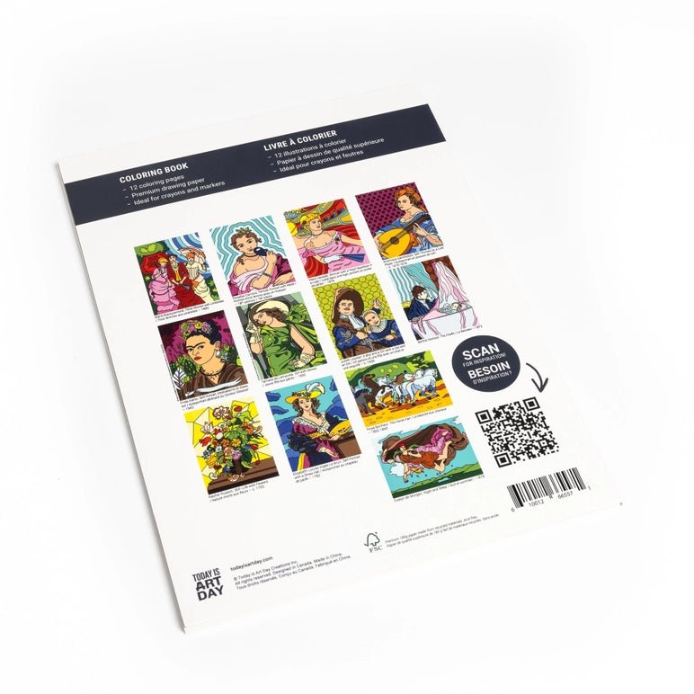 Colouring book - Women in art by Today is Art Day - Gizmo Gifts
