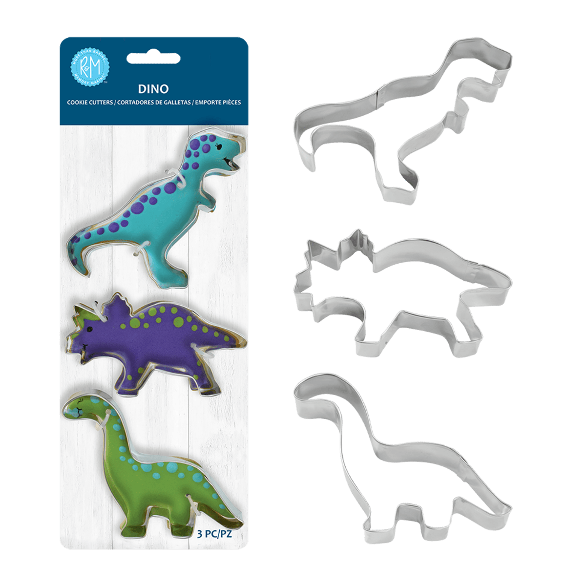 Cookie cutters - Dinosaurs set/3 - Gizmo Gifts
