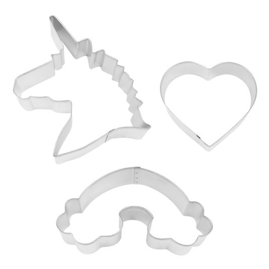 Cookie cutters - Unicorn set/3 - Gizmo Gifts