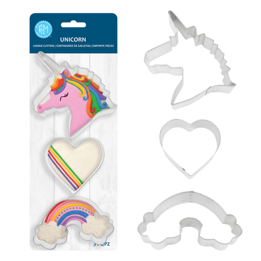 Cookie cutters - Unicorn set/3 - Gizmo Gifts