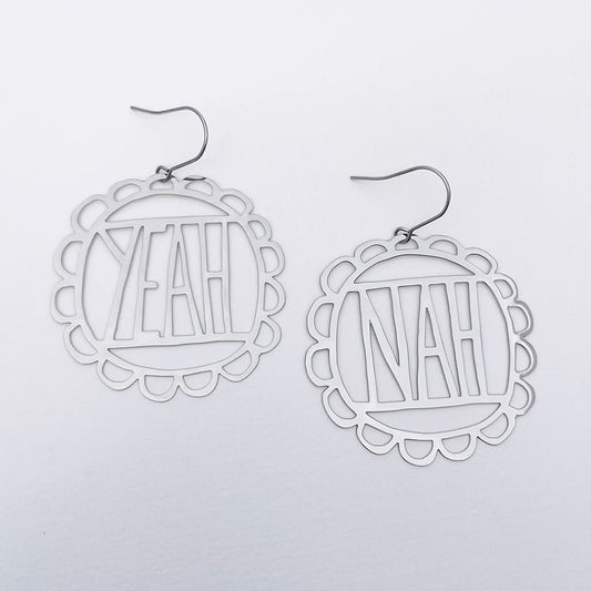 Denz Mini Yeah/Nah earrings - Gizmo Gifts