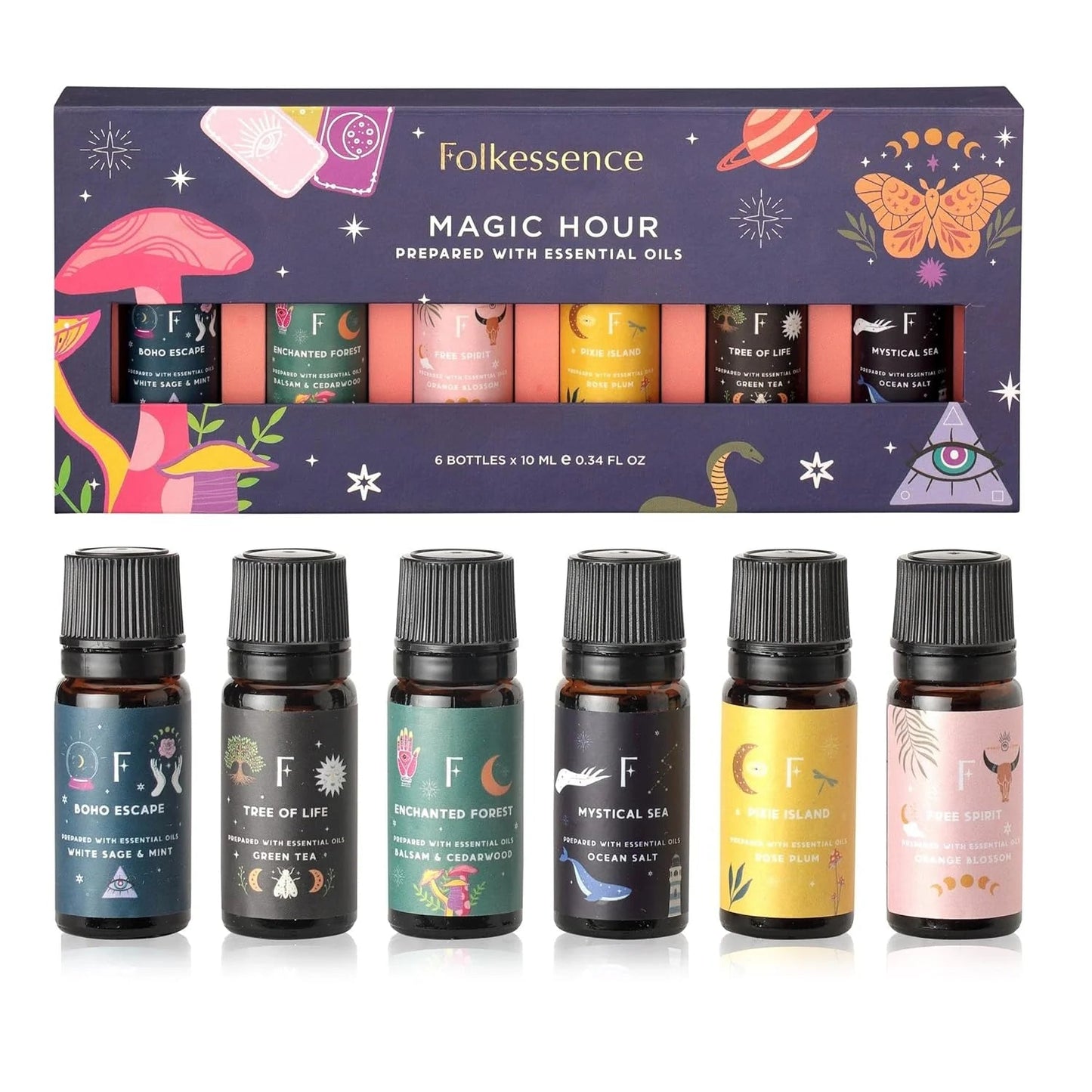 Essential oils - Magic Hour (Set of 6 10ml)by Folkessence - Gizmo Gifts