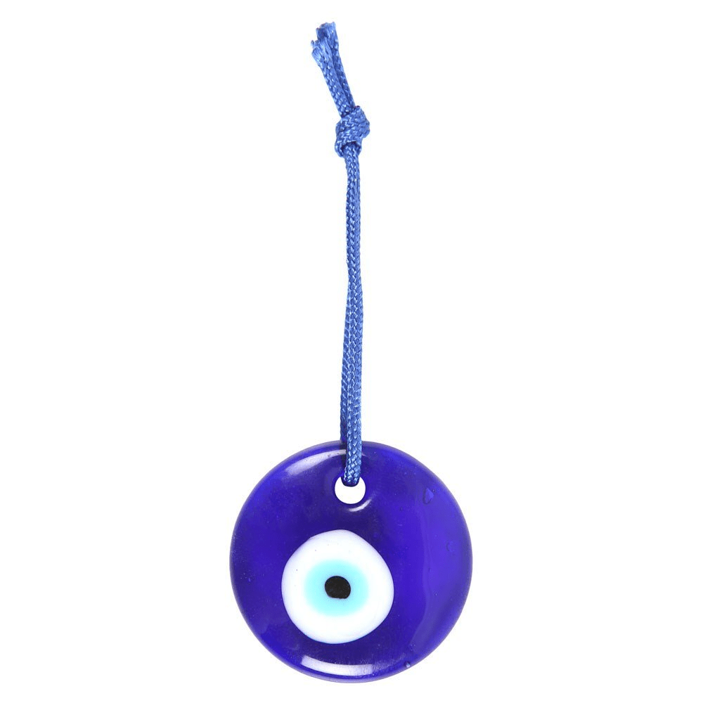 Evil eye glass hanging charm - Gizmo Gifts