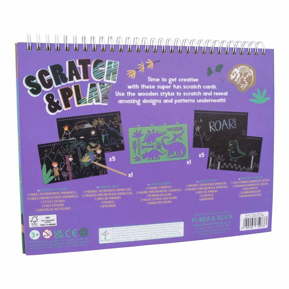 Floss and Rock Scratch & Play - Dinosaur - Gizmo Gifts