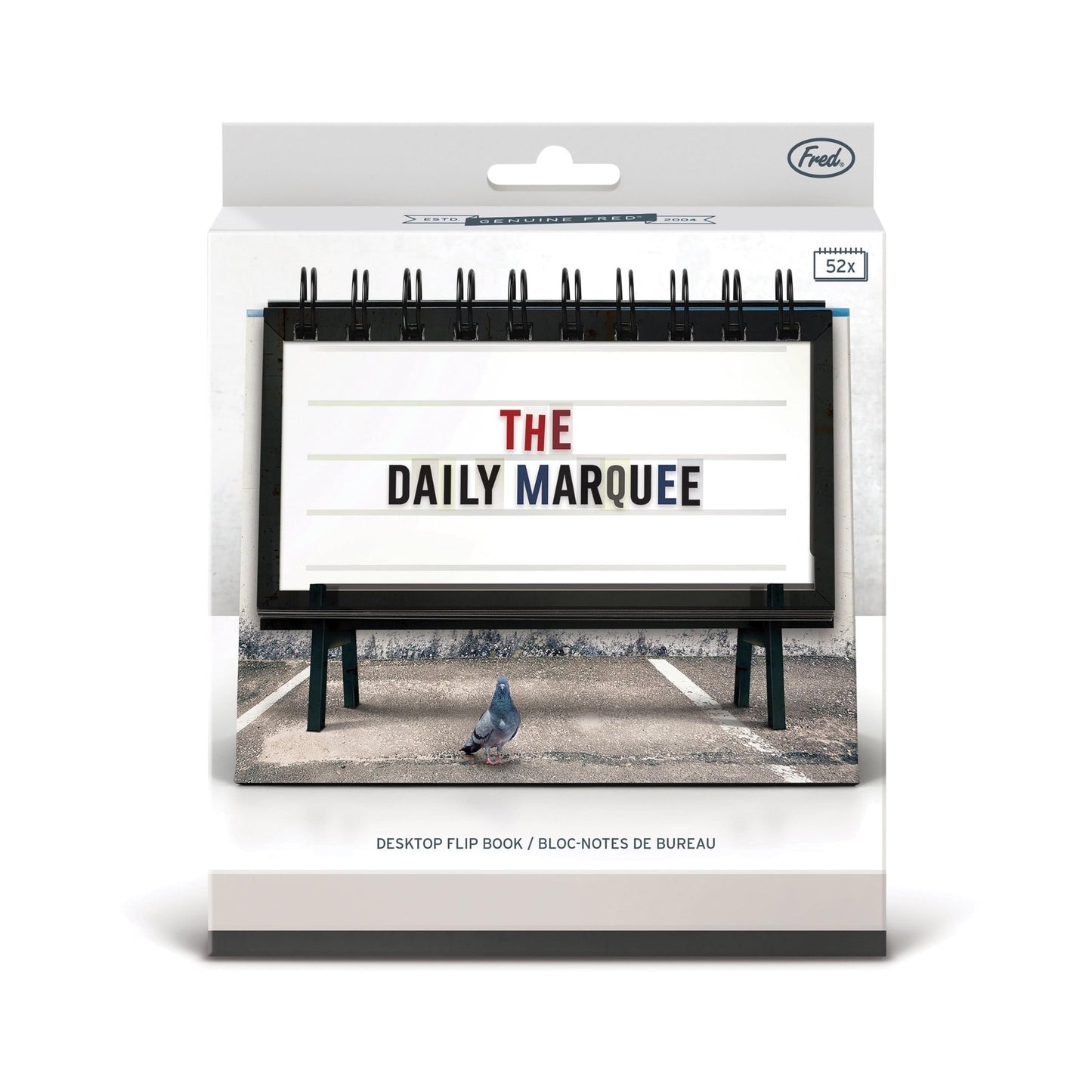 FRED Daily Marquee desk flip book - Gizmo Gifts