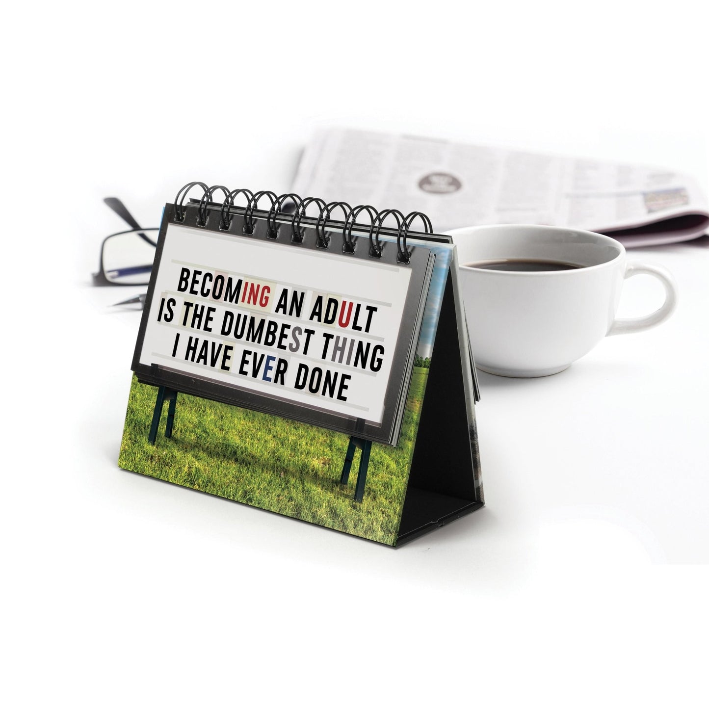 FRED Daily Marquee desk flip book - Gizmo Gifts