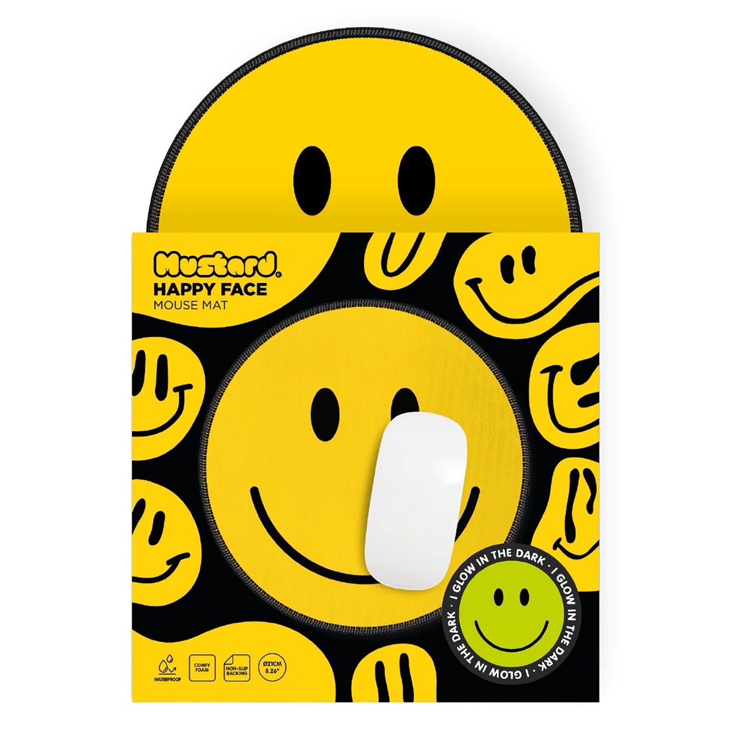 Happy Face computer mouse mat - Gizmo Gifts