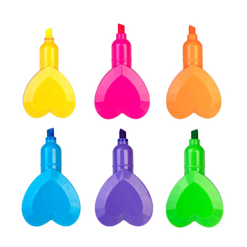 Heart highlighters (stackable) - Gizmo Gifts