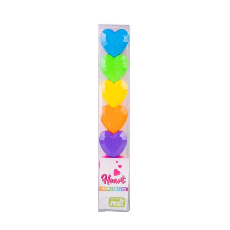 Heart highlighters (stackable) - Gizmo Gifts