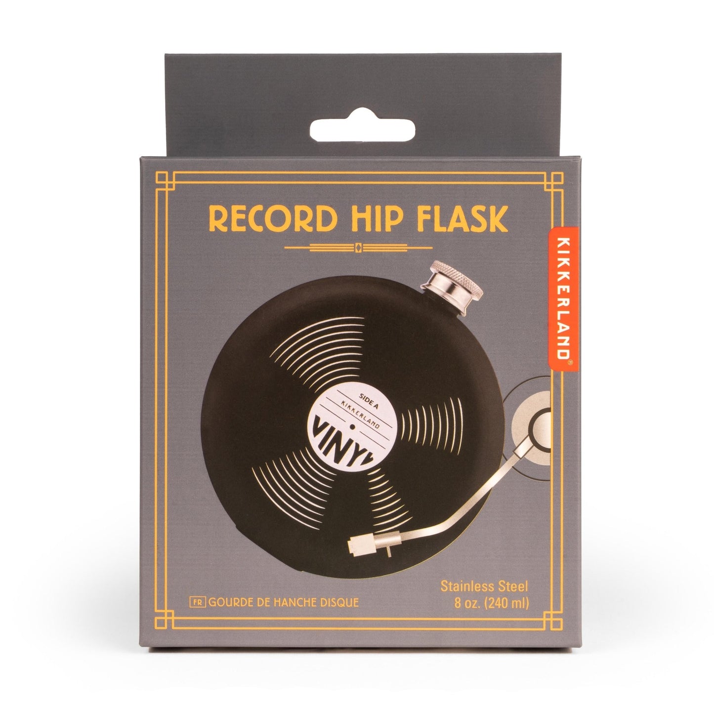 Hip Flask - Record by Kikkerland - Gizmo Gifts