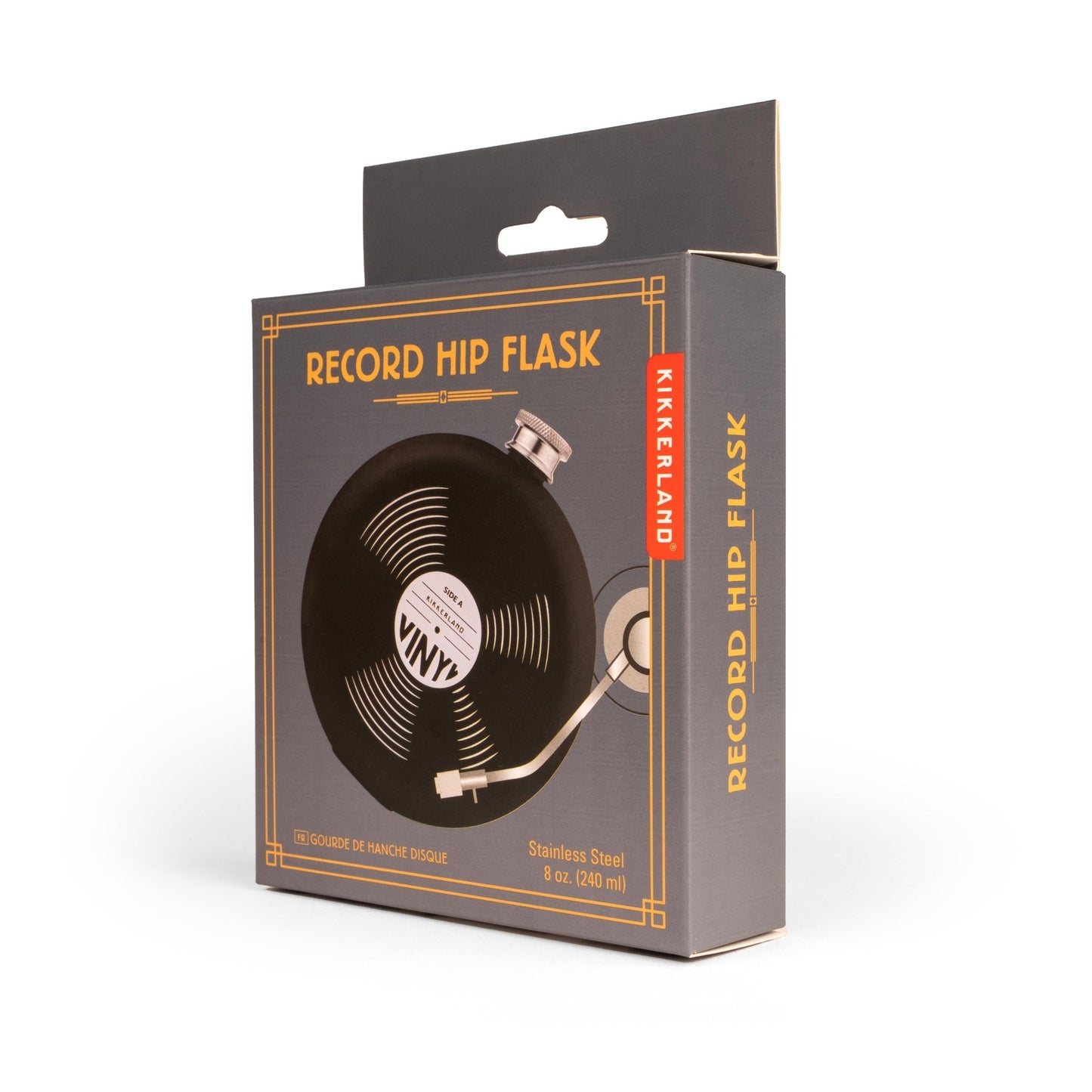 Hip Flask - Record by Kikkerland - Gizmo Gifts