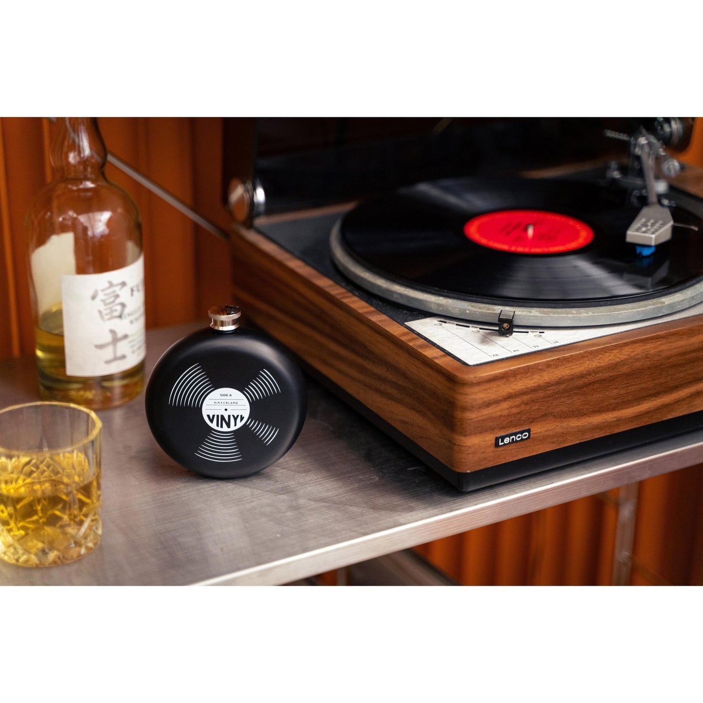 Hip Flask - Record by Kikkerland - Gizmo Gifts