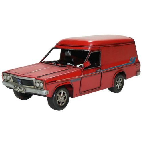 HOLDEN HZ Sandman metal car ornament (Red 28cm) - Gizmo Gifts